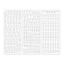 Make your own letters with this set of colorful wooden pieces. Scrapbook Script White Letter Stickers Creative Memories