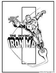 Download The Invincible Iron Man Comic Book Coloring Pages Printable