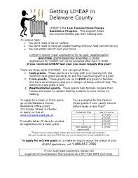 Delco Liheap Flyer Energy Assistance Community Events Delaware County