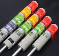 Led Sign 4-Color Industrial Signal Tower Light - Red Green Yellow Blue  Stack Lamp With Holder For Equipment Warning & Alarms Red Light Wand
