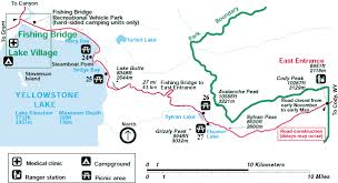 Given that idaho is perhaps the wildest, most asperous states, it may seem strange that it's national parks with rv camping are limited to one location named for an otherworldly body. Yellowstone National Park East Entrance Map