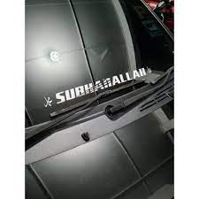 Keringatku telah sejak tadi berseleweran membasahi seluruh tubuhku yang kuperhatikan lewat cermin sebesar pintu di depanku itu telah tambah mekar dan kekar. Sticker Subhanallah Untuk Kereta Windscreen Cermin Depan Belakang Sticker Bersaize 24 Inci Malaysia Shopee Malaysia