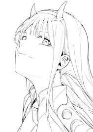 Zero two coloring pages are a fun way for kids of all ages, adults to develop creativity, concentration, fine motor skills, and color recognition. Darling In The Franxx Coloring Pages Free Coloring Pages