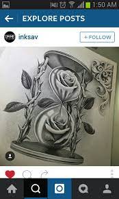 2.6 carpe diem and hourglass connection. Roses Hourglass Hourglass Tattoo Sleeve Tattoos Body Art Tattoos