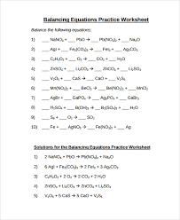 Download balancing chemical equations worksheet_key.pdf (166 kb). Free 9 Sample Balancing Equations Worksheet Templates In Pdf Ms Word