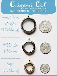 Origami Owl Locket Size Comparison How Big How Many Charms