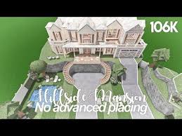 Bloxburg small family house speed build no gamepasses youtube. Hillside Mansion No Advanced Placing Bloxburg Build Youtube Unique House Design Two Story House Design Family House Plans