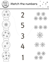 This collection includes mandalas, florals, and more. Christmas Black And White Matching Game With Snow Globes And Snowflakes Winter Math Activity For Preschool Children Educational New Year Printable Counting Worksheet Or Coloring Page 3757494 Vector Art At Vecteezy