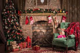Holiday Zoom Backgrounds Christmas Cheer New Year S Eve And Winter Scenes 32 Page 32 Zdnet Christmas Tree And Fireplace Christmas Interiors Christmas Room
