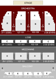 orpheum theatre san francisco ca seating chart stage