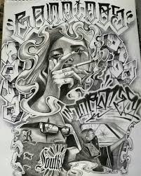 See more ideas about gangster tattoos, chicano, chicano art. Pin By Panthakarn Sornta On Arte Dibujos Choleros Worldwide Chicano Drawings Chicano Tattoos Lowrider Art