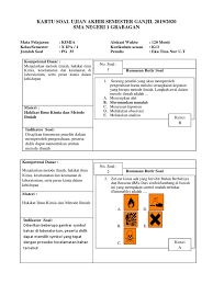 Check spelling or type a new query. Kartu Soal Pas Ganjil Kelas X