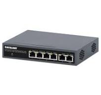 PoE-Powered 6-Port Lite Smart Managed PoE+ Switch with 4 GbE Ports / 2 GbE  Uplinks and PoE Passthrough