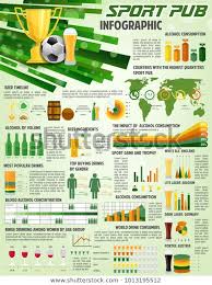 Soccer Pub Infographics On Beer Drink Stock Vector Royalty