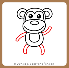 How to draw a baby monkey cute and easy. How To Draw A Monkey Step By Step Drawing Guide Easy Peasy And Fun