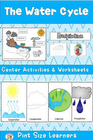 This Water Cycle Unit For First And Second Grade Students Explains Evaporation Condensation Precipit Water Cycle Activities Water Cycle Worksheet Water Cycle