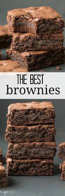 These Are The Best Brownies Perfectly Rich Dense Fudgy Brownies Every Time They Are So Easy And Come Together With J Best Brownies Brownie Recipes Desserts