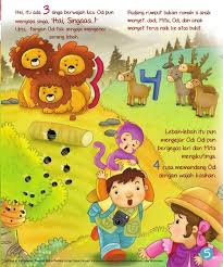  Ebook 2 In 1 Dongeng Dan Aktivitas Bukit Angka Tiga Singa Dan Empat Rusa 7 Dongeng Kartu Flash Buku Bayi