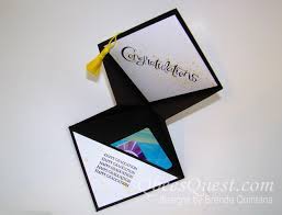 In the video tutorial below, i will walk you through step by step on how to make this fancy fold graduation cap card. Grad Cap Gift Card Holder Tutorial Qbees Quest