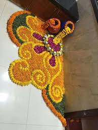 Ec032d8e0b20bc2d0bcd30056cbcfb26 Jpg 720 960 Rangoli Designs Flower Flower Decorations Floral Decor