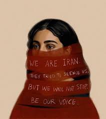 We are Iran. They tried to silence us, but we will not stop. Be our voice.  ✊🏻❤️🇮🇷 #FeeIran #IranRevolution © Saba Soleymani