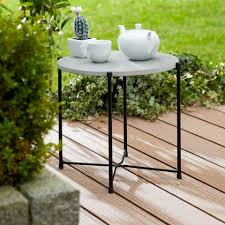 Beistelltisch Stanford Rund Grau Schwarz Preiswert Danisches Bettenlager Beistelltisch Beistelltisch Garten Tisch