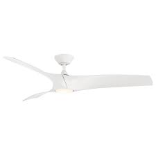 What makes a ceiling fan good for outdoor installation? Modern Forms Zephyr 62 Indoor Outdoor Ceiling Fan In Matte White Lightsonline Com