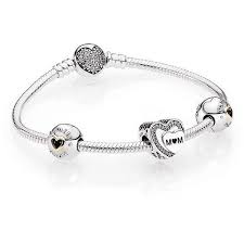 Pandora Mother S Day Charm Bracelet Gift Set Sterling Silver 190 Liked On Polyvore Fe Sterling Silver Charm Bracelet Charm Bracelet Gift Pandora Jewelry