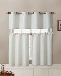 This item also include one matching extra center valance measuring 40 wide. Buy Jacquard Kitchen Window Curtain Set 2 Rod Pocket Tier Panel Curtain 1 Valance With Metal Grommet Sage Green In Cheap Price On Alibaba Com