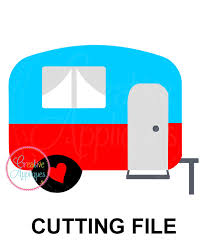 Ready in ai, svg, eps or psd. Camper Cutting File Svg Dxf Eps Creative Appliques