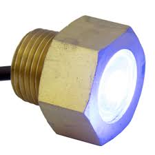 Hot Price Ce743 Blue Led Boat Drain Plug Light Garboard Brass1 2 Npt Marine Underwater Light 7w Cicig Co