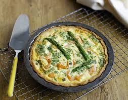 In a large bowl with a handheld or stand mixer fitted with a whisk. Smoked Salmon Asparagus Quiche Savoury Baking Recipes Food