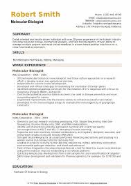 The academic job search handbook (3rd edition), by mary morris heiberger and julia miller vick. Molecular Biologist Resume Samples Qwikresume