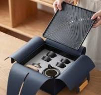 Amazon.com | Storage Box Portable Travel Tea Set One Pot ...