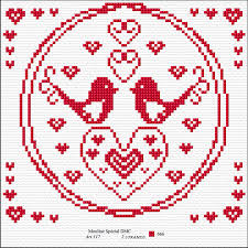 Small gnome cross stitch pattern, valentine's day gnome with balloons, wedding rose love gnome counted cross stitch, valentines day decor. Free Valentine S Cross Stitch Charts