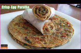 Crispy Egg Paratha Recipe Homemade Restaurant Style Flaky Layered Egg Paratha Roll Youtube Paratha Egg Paratha Paratha Roll
