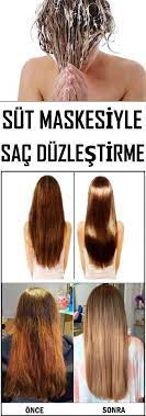 Sut Ile Sac Nasil Duzlestirilir Iste Sac Duzlestirici Sut Maskesi Vipbakim Sac Duzlestirici Duz Sac Dogal Sac