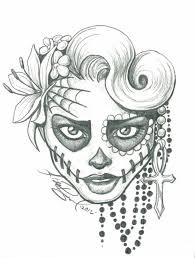 Disegno Di Sugar Skull Disegni Tridimensionali Accessori Femminili Disegni A Matita Facili Disegno Teschio Disegni Hipster
