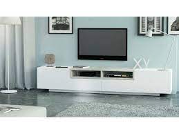 Meuble tv en teck massif circa 1 tiroir 160 cm. Meuble Tv Jim Blanc Beton 250 X 40 X 46 Cm 93001