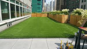 Rooftop Grass Installation New York City - Turf Innovations