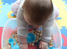Sound is a part of it too because the sound of beans pouring into the bin is nice. 10 Amazing Sensory Bins For Babies And Toddlers