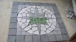 Compass Pattern Design For Patio Or Garden Stone Mosaic Outdoor Inspirations Design