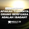 Kendati demikian, hadits ini tidaklah menunjukkan tentang keharaman berpuasa dalam perjalanan yang meletihkan karena ada pembolehan dalam syariat bagi orang yang mampu berpuasa. 1