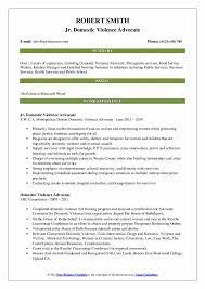Domestic Violence Advocate Resume Samples | Qwikresume