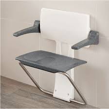 Granite and marble ideas for a sleek and stylish shower or bath. Impey Slimfold Shower Seat Black Granite