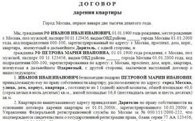 Dogovor Dareniya Mezhdu Chuzhimi Lyudmi Nalog Nedvizhimost I Zakon