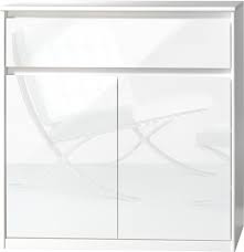 4 1 von 5 sternen 212. Cs Schmal Grifflose Kommode Soft Plus Smart Typ 23 In Weiss Und Weiss Hochglanz 45
