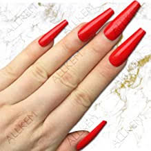 Acrylic nails or artificial nails, are those special type of nails which have the ability to glam up your style quotient to multiple levels. Amazon Com Red Coffin Nails