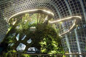 Cloud Forest Gardens By The Bay Conservatory Singapore Green Architecture Singapore Botanical Gardens