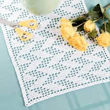 Crochet in the beautiful doily way with the. Filet Crochet Table Runner Diy Table Decor Free Crochet Pattern Crochet Rug Patterns Free Crochet Table Runner Crochet Doily Patterns